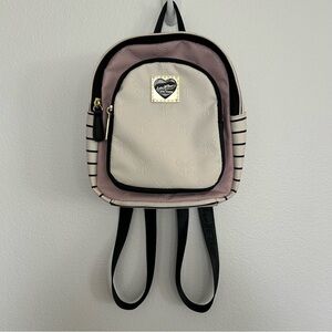 NWOT Luv Betsey by Betsey Johnson backpack - stripe and ribbon